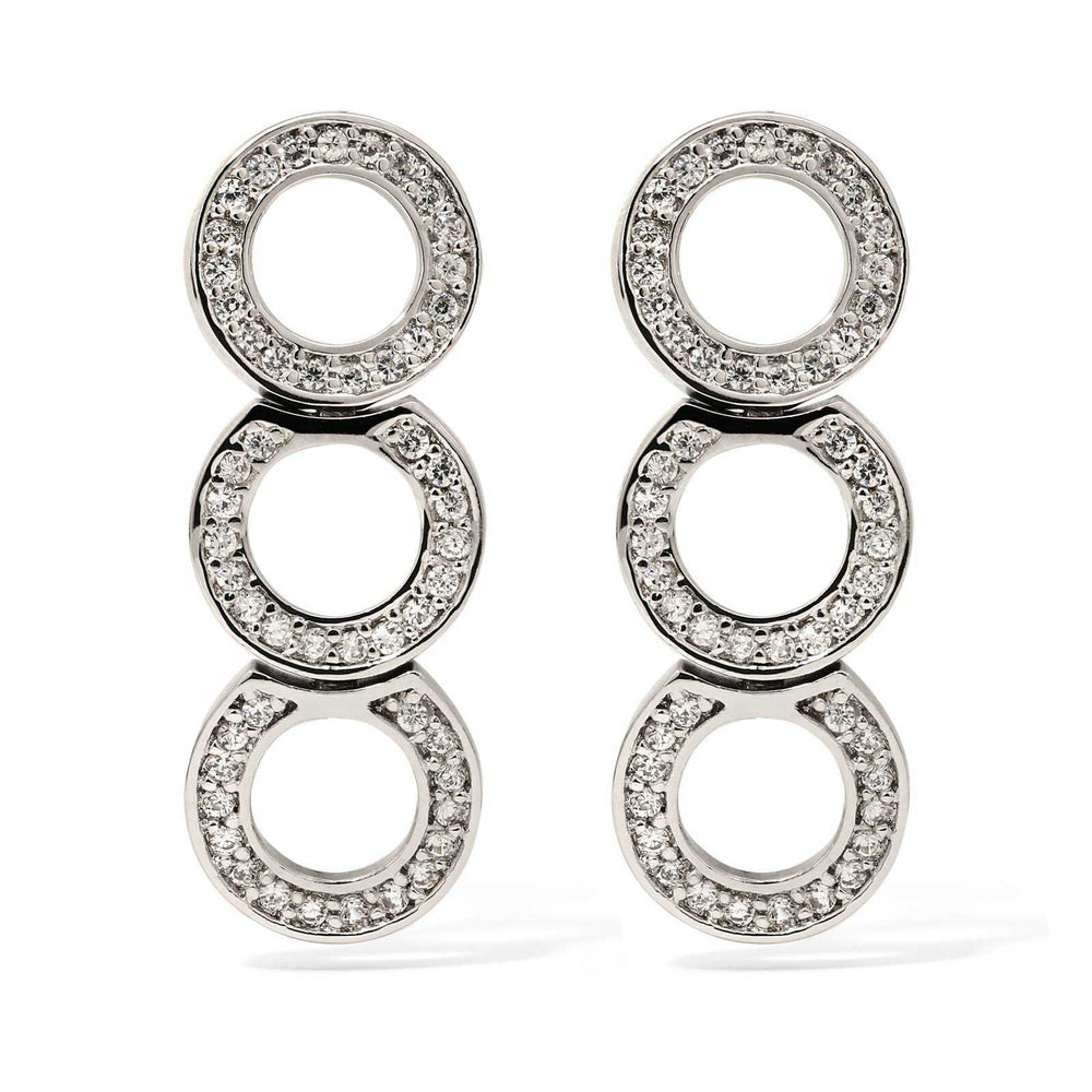 Par de Brinco em Prata 925 Booble com Zirconias