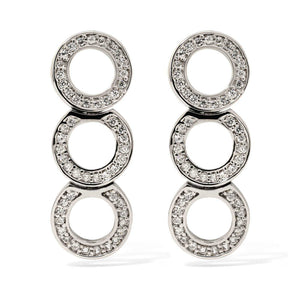 Par de Brinco em Prata 925 Booble com Zirconias