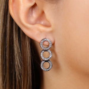 Par de Brinco em Prata 925 Booble com Zirconias
