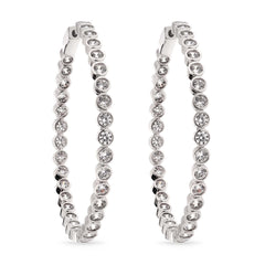 Argola em Prata 925 com Zirconias