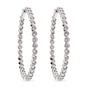 Argola em Prata 925 com Zirconias
