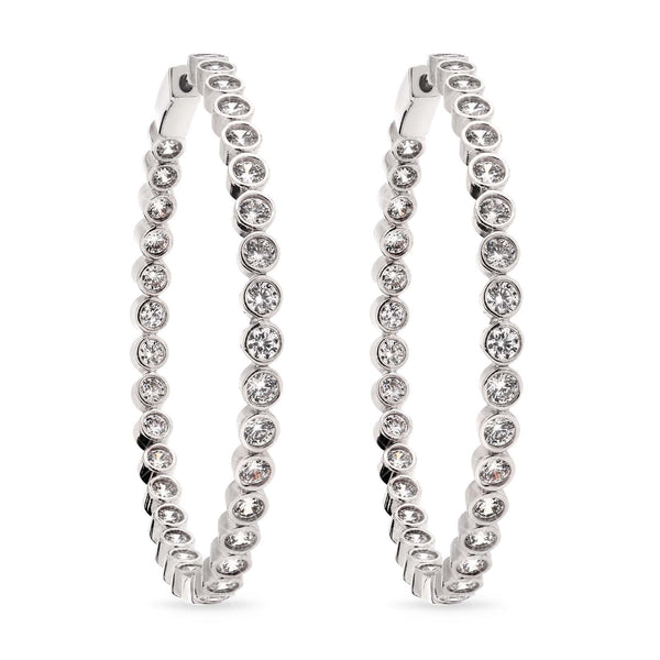 Argola em Prata 925 com Zirconias