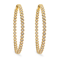 Argola em Prata 925 com Zirconias