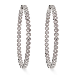 Argola em Prata 925 com Zirconias