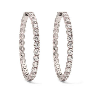 Argola em Prata 925 com Zirconias