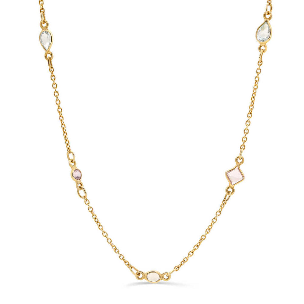 Colar em Prata 925 com Mix de Pedras Brasileiras