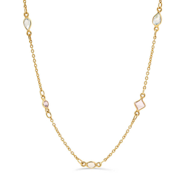 Colar em Prata 925 com Mix de Pedras Brasileiras