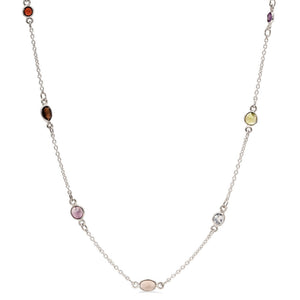 Colar em Prata 925 com Mix de Pedras Brasileiras