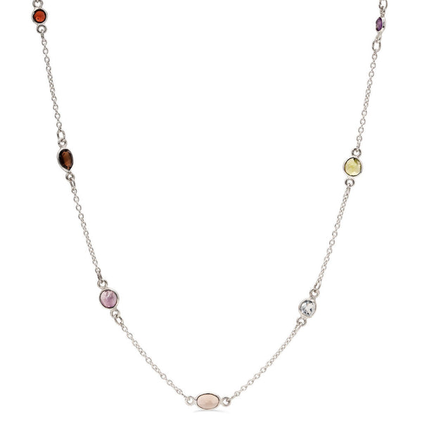 Colar em Prata 925 com Mix de Pedras Brasileiras