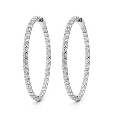 Argola em Prata 925 com Zircônias