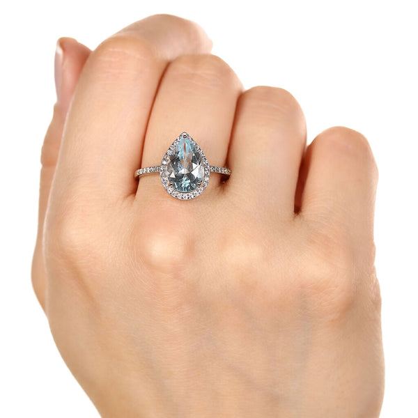 Conjunto em Prata 925 com Topázio Azul