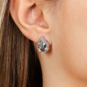 Conjunto em Prata 925 com Topázio Azul
