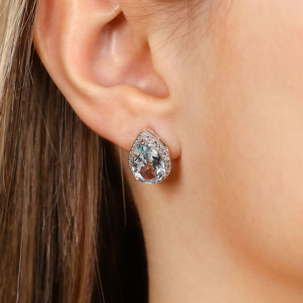 Conjunto em Prata 925 com Topázio Azul