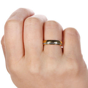 Aliança de Ouro com 20 Diamantes aprox. 16 pts 18k