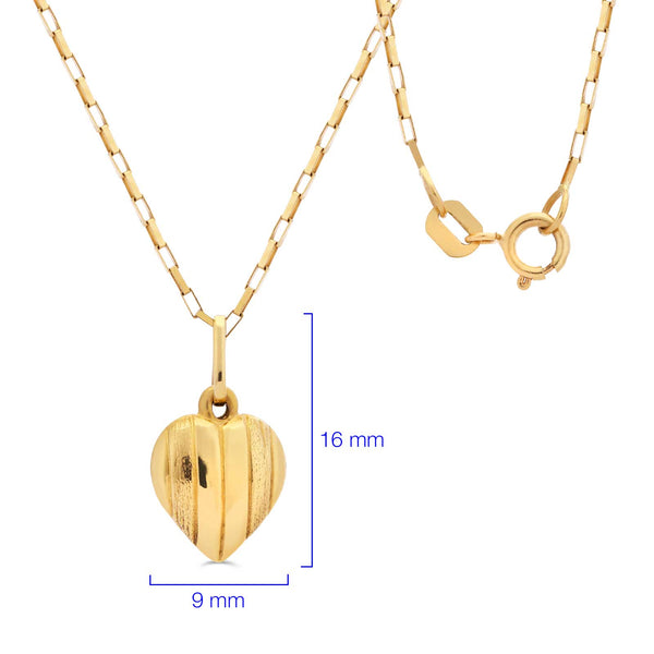 Pingente em Ouro 18k Coração