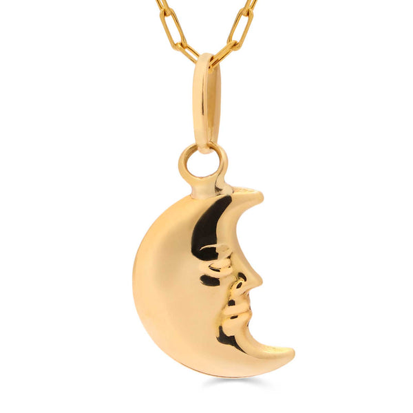 Pingente em Ouro Amarelo Lua