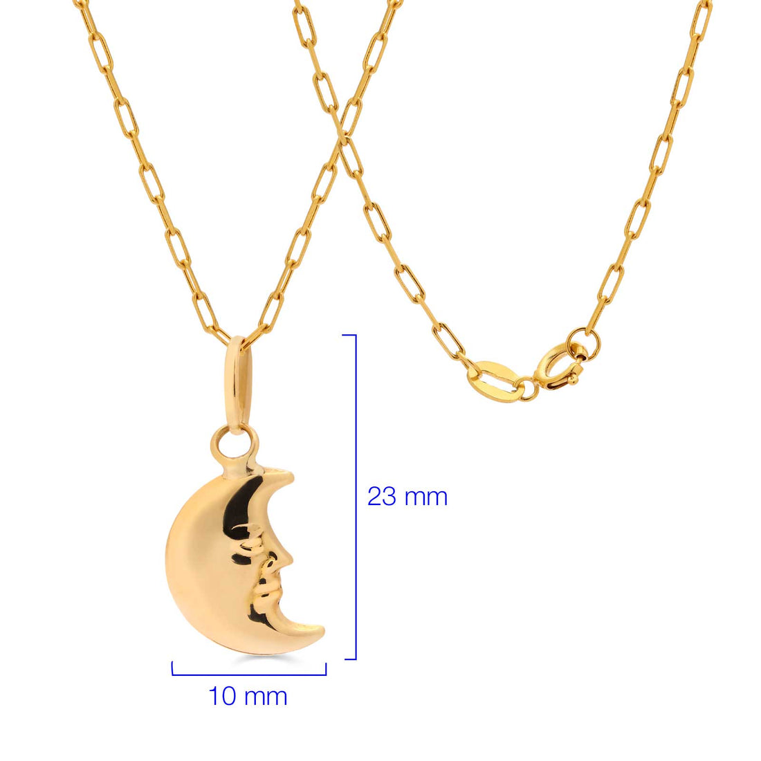 Pingente em Ouro Amarelo Lua