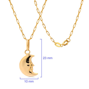 Pingente em Ouro Amarelo Lua