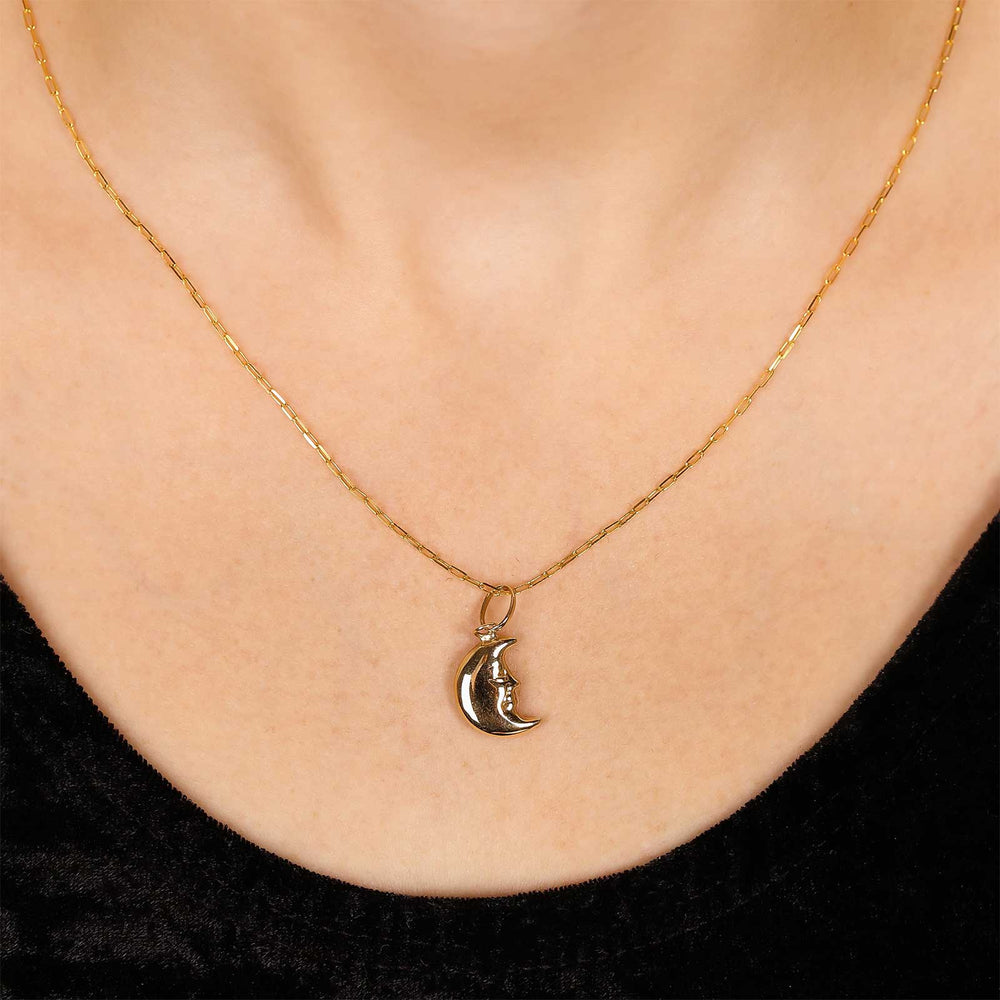 Pingente em Ouro Amarelo Lua