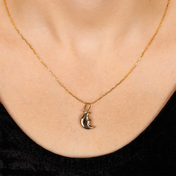 Pingente em Ouro Amarelo Lua