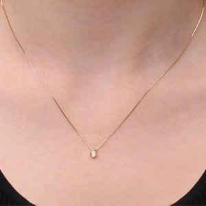 Pingente em Ouro Amarelo 18 k Gota com Diamante Vs