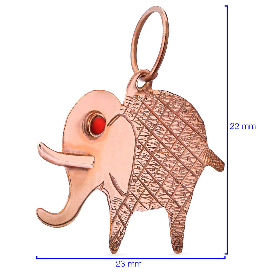 Pingente Mamute em Ouro Rosê 18k