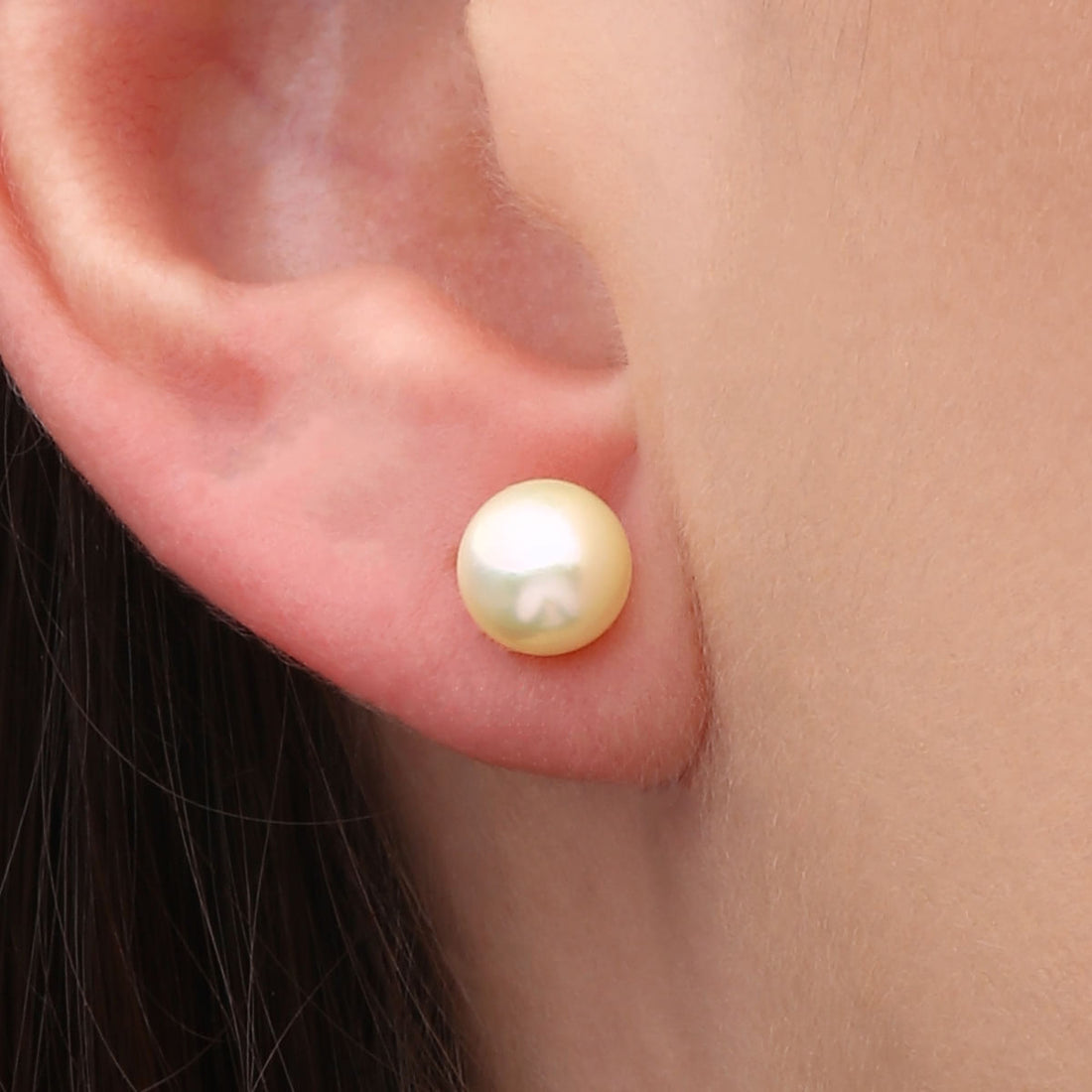 Par de Brincos de Pérolas em Ouro Amarelo 18k