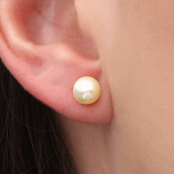 Par de Brincos de Pérolas em Ouro Amarelo 18k