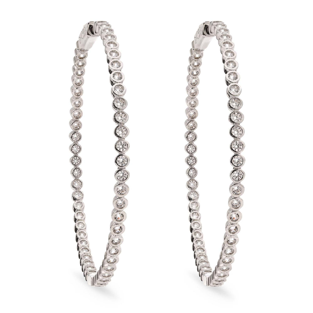 Argola em Prata com Zirconias