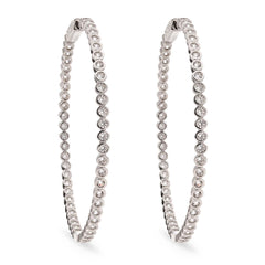 Argola em Prata com Zirconias