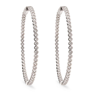Argola em Prata com Zirconias