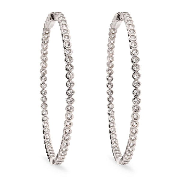 Argola em Prata com Zirconias