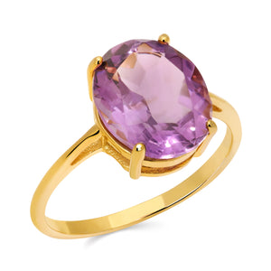 Conjunto Anéis Oval Prata com banho em ouro amarelo