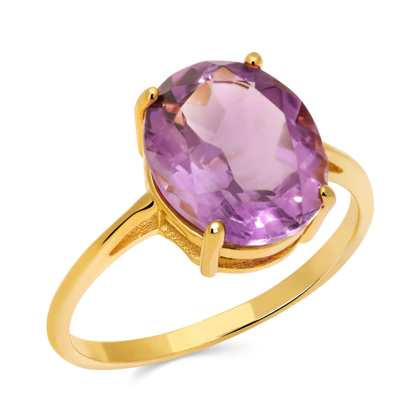 Conjunto Anéis Oval Prata com banho em ouro amarelo