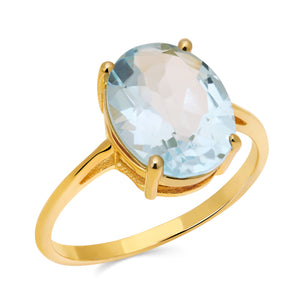 Conjunto Anéis Oval Prata com banho em ouro amarelo