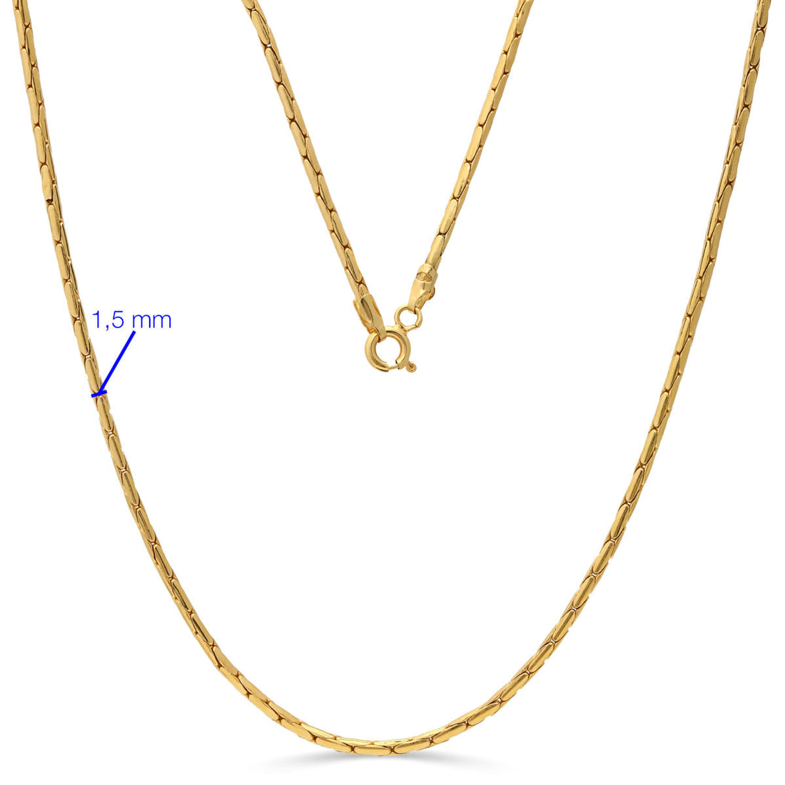 Corrente em Ouro Amarelo 18k Maleavel - 45 cm