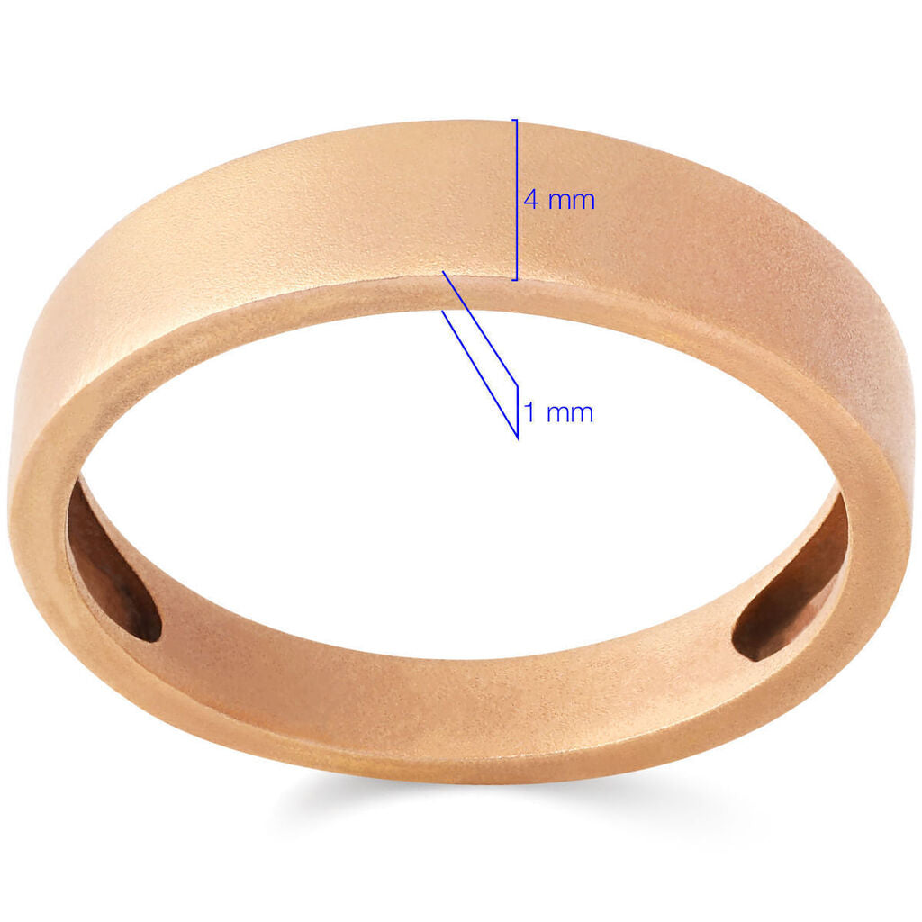 Anel em Ouro Rosé Liso
