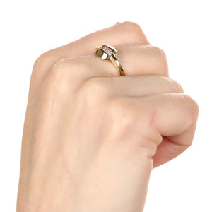 Anel em Ouro Amarelo 18k com Zircônias