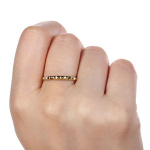 Meia Aliança Trabalhada Ouro Amarelo 18 k