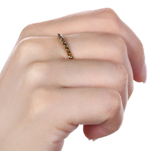 Meia Aliança Trabalhada Ouro Amarelo 18 k