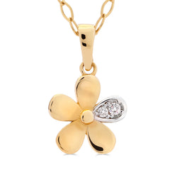 Pingente Florzinha em Ouro Amarelo 18k
