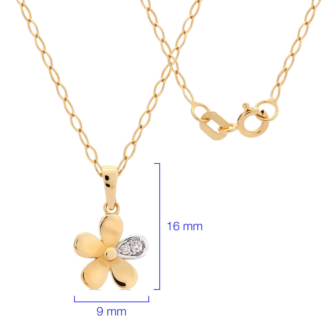 Pingente Florzinha em Ouro Amarelo 18k