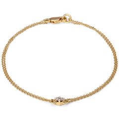 Pulseira em Ouro Amarelo 18k com Diamantes