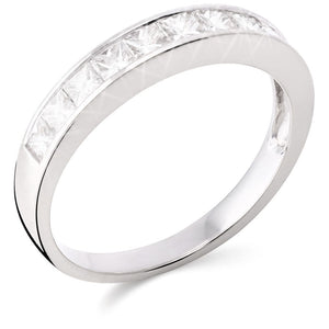 Anel em Ouro Branco 18k com  Diamantes