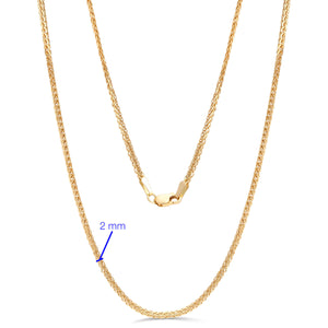 Corrente de Ouro Amarelo Malha Italiana 40 cm - Au Am 18k