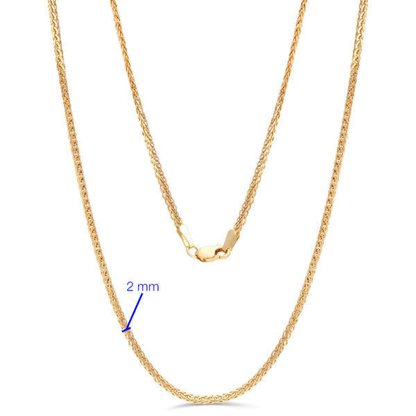 Corrente de Ouro Amarelo Malha Italiana 40 cm - Au Am 18k
