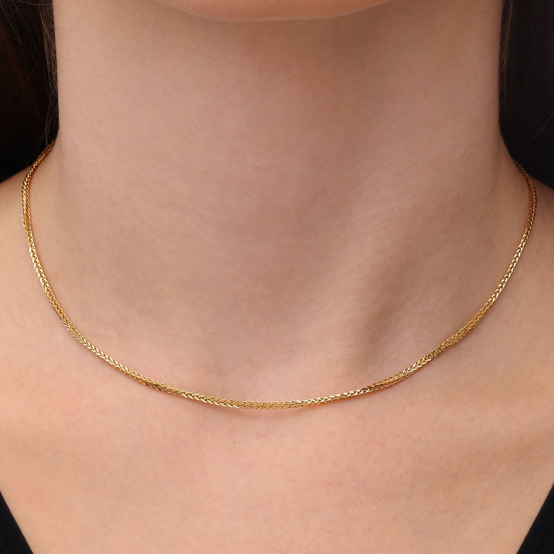 Corrente de Ouro Amarelo Malha Italiana 40 cm - Au Am 18k