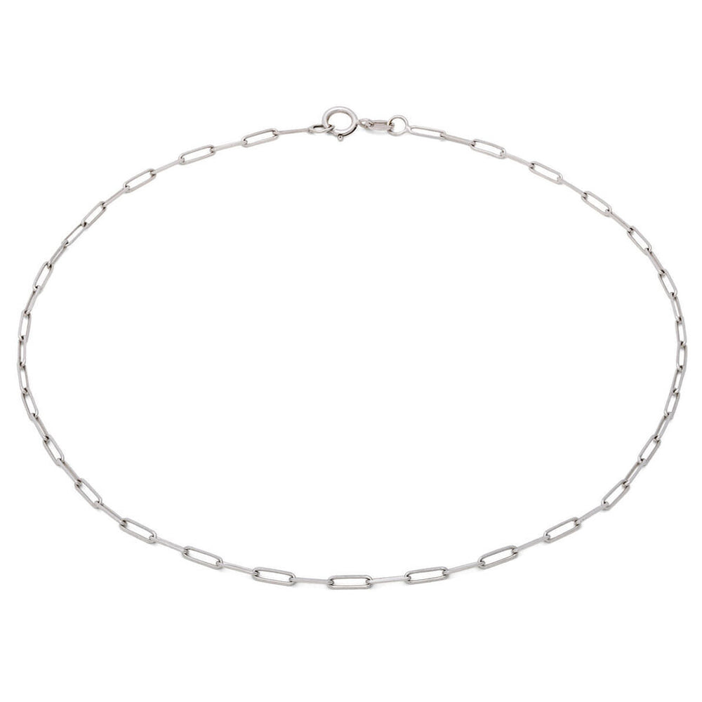 Tornozeleira Em Ouro Branco18k