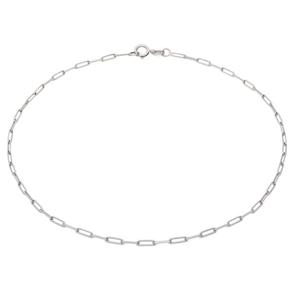 Tornozeleira Em Ouro Branco18k