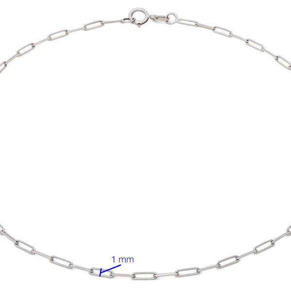 Tornozeleira Em Ouro Branco18k